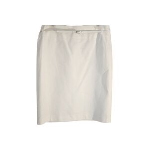 NWT Liz Claiborne White Belted Pencil Skirt